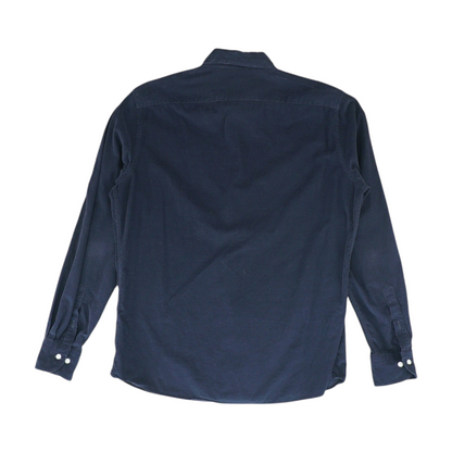 Navy Solid Long Sleeve Button Down