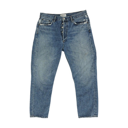 Blue High Rise Regular Jeans