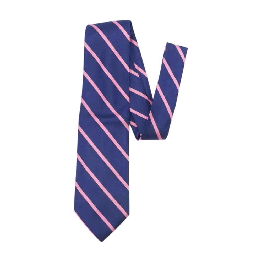 Navy Striped Neck Tie