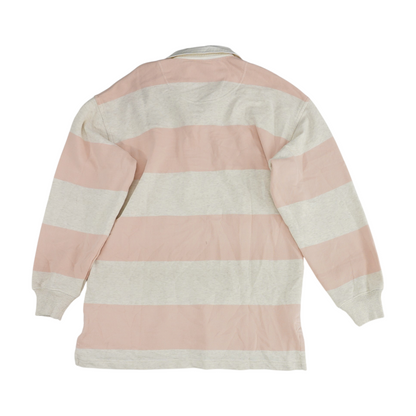 Pink Striped Sweatshirt Pullover