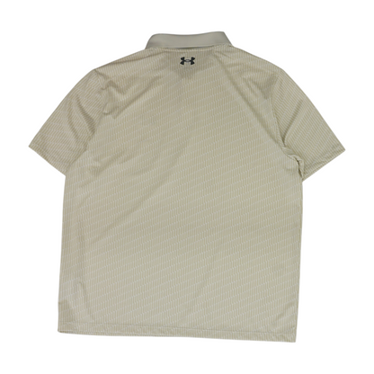 Beige Abstract Short Sleeve Polo