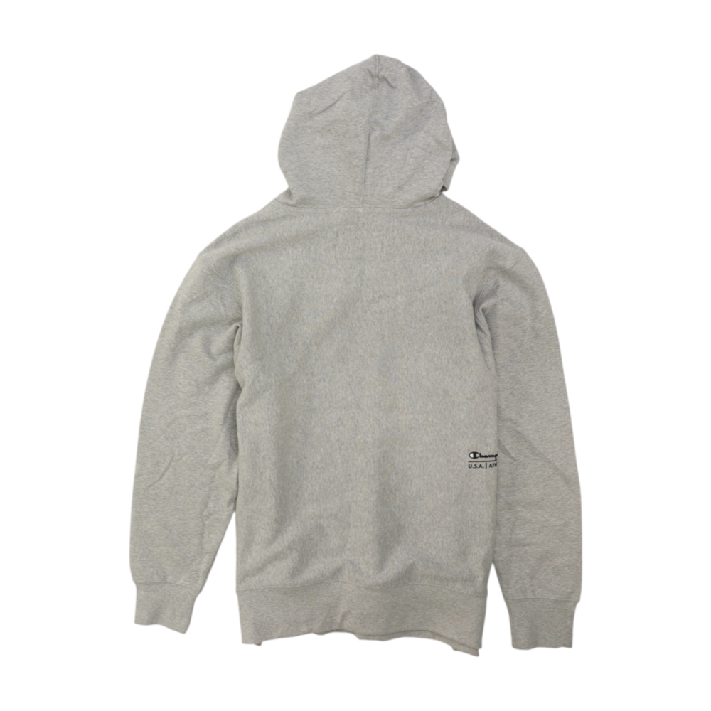 Gray Solid Hoodie Pullover