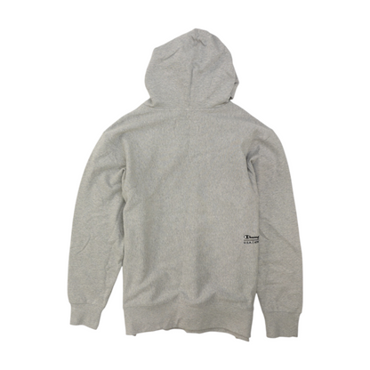 Gray Solid Hoodie Pullover