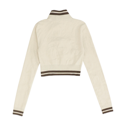 Beige 1/4 Zip Sweater
