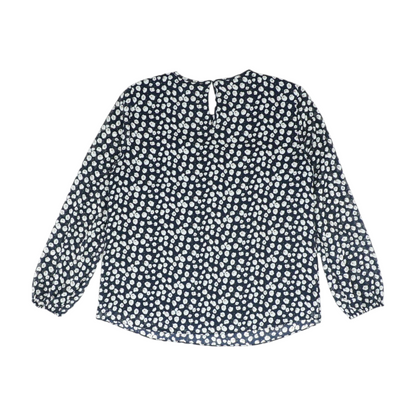 Navy Floral Blouse