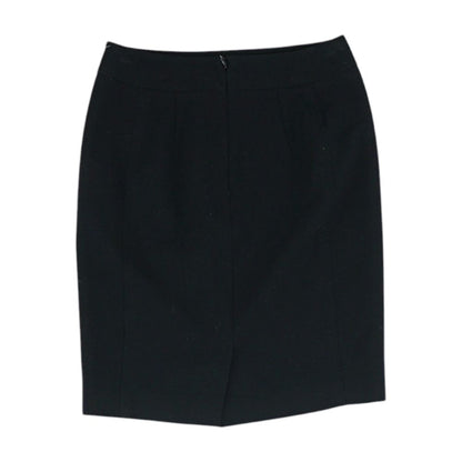 Black Solid Mini Skirt
