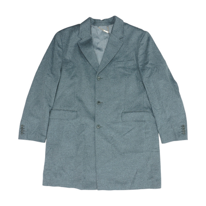 Gray Classic Single Breasted Cashmere Coat
