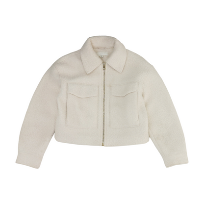 Cream Solid Jacket