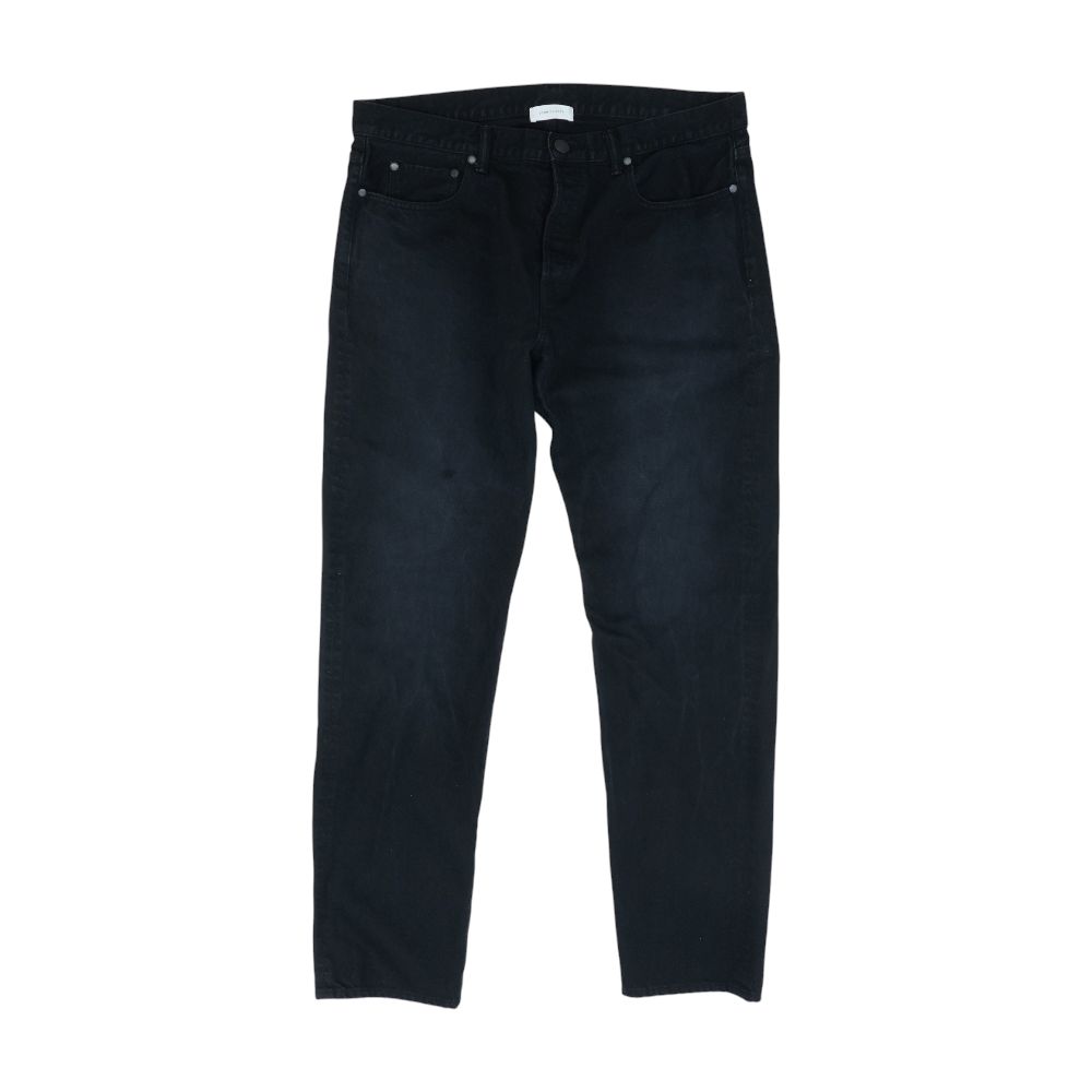 Black Regular Cotton Jeans