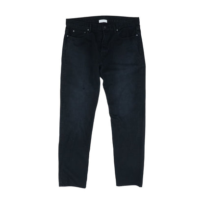 Black Regular Cotton Jeans