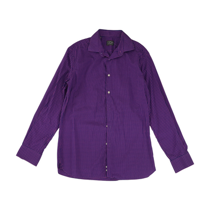 Pink Check Long Sleeve Button Down