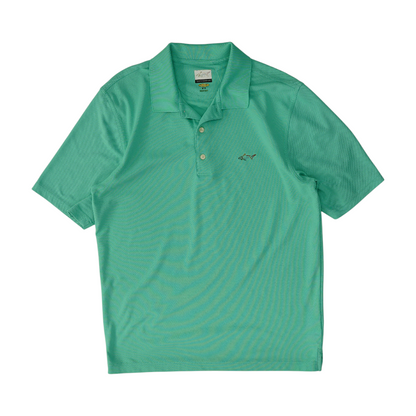 Green Solid Short Sleeve Polo