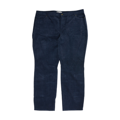 Navy Petite Straight Pants