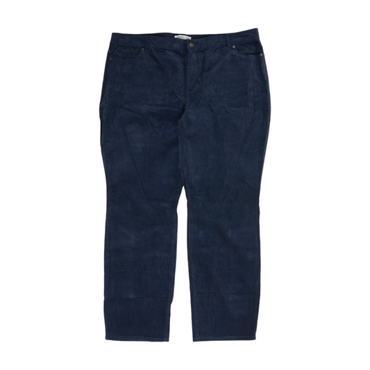 Navy Petite Straight Pants