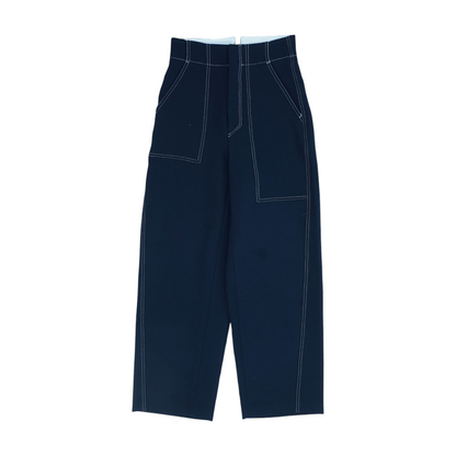 Navy Wide Leg Pants