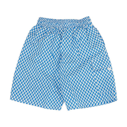 Blue Geometric Board Shorts