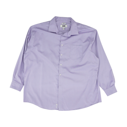 Purple Solid Long Sleeve Button Down