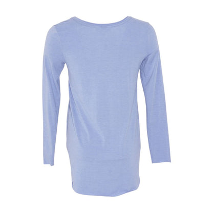 Blue Maternity Crewneck T-Shirt