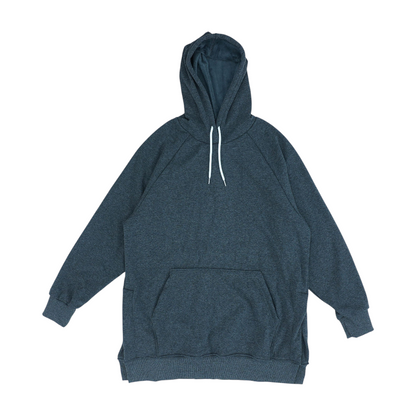 Gray Solid Hoodie Pullover
