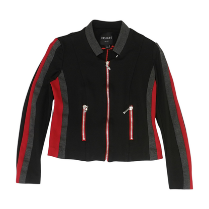 Black Color Block Jacket