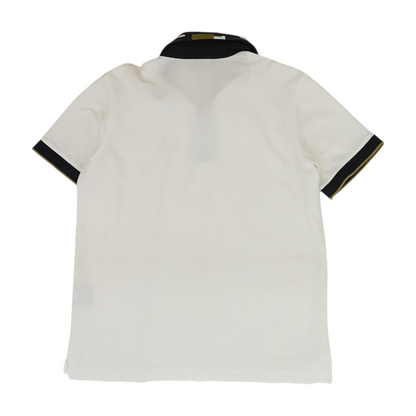 White Solid Short Sleeve Polo