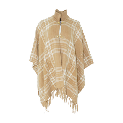 Brown Plaid Cardigan Sweater