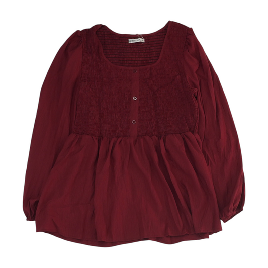 Burgundy Plus Size Blouse
