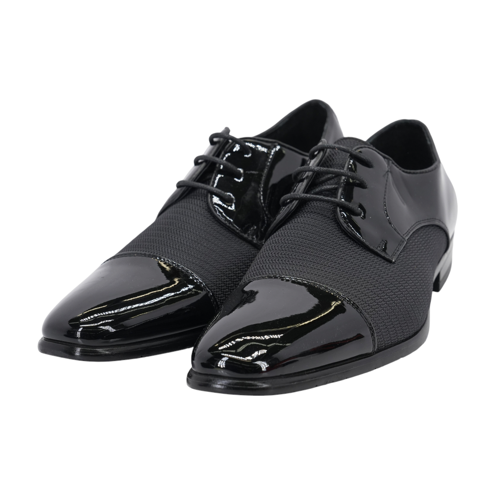 Black Lace-Up Dress Shoes
