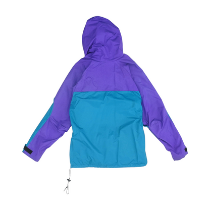Purple Color Block Rain Jacket