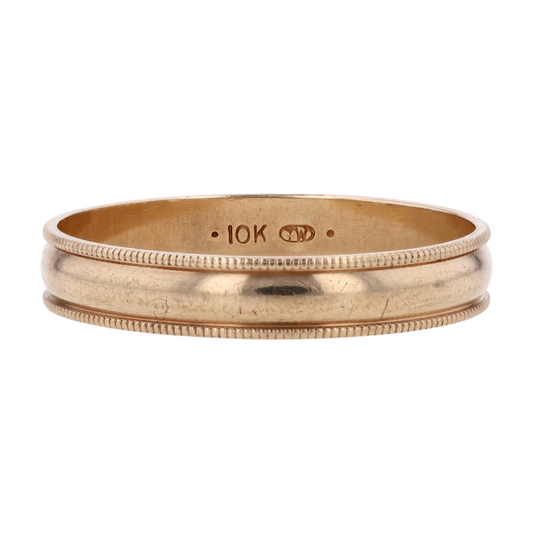 10K Yellow Gold Band Ring