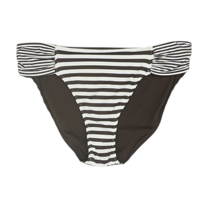 Brown Striped Swim Bottom