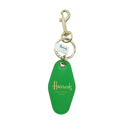 Green Leather Keychain