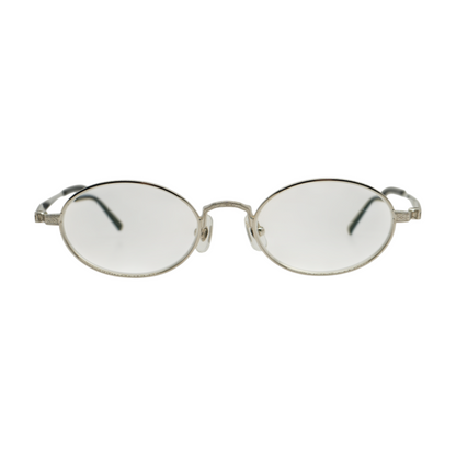 Silver M3017 Oval Prescription Eyewear