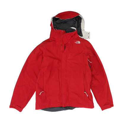 Red Solid Rain Jacket