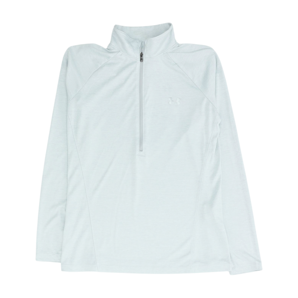 Gray Solid 1/4 Zip Pullover