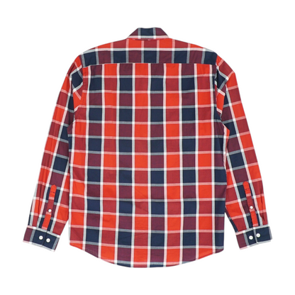 Red Check Long Sleeve Button Down