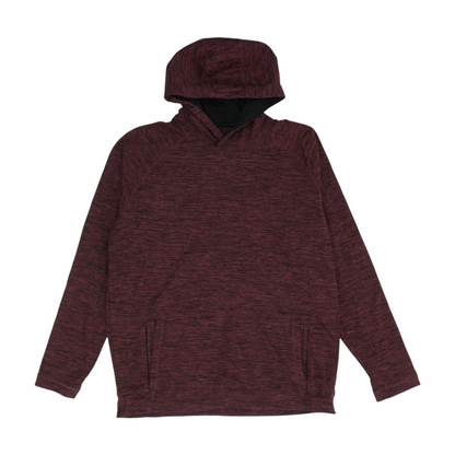 Magenta Solid Hoodie Pullover