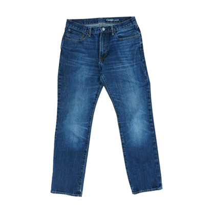 Navy Straight Jeans