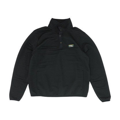 Black Solid 1/4 Zip Pullover