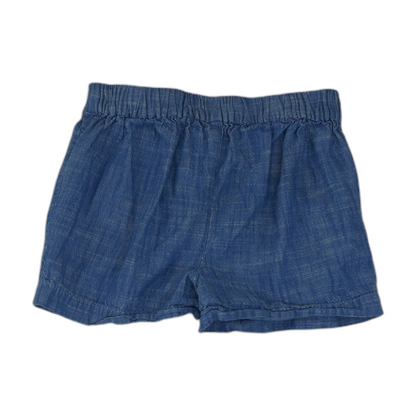 Blue Solid Chino Shorts