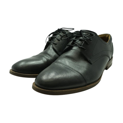 Black Leather Derby/oxford Dress Shoes