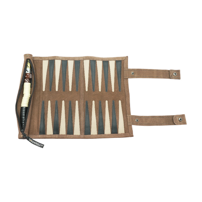 Roll Up Travel Backgammon Game