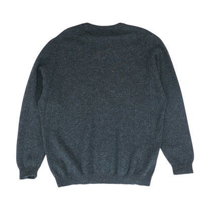 Black Solid Pullover Sweater