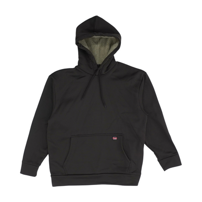 Brown Solid Hoodie Pullover