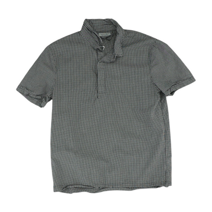 Black Check Short Sleeve Polo