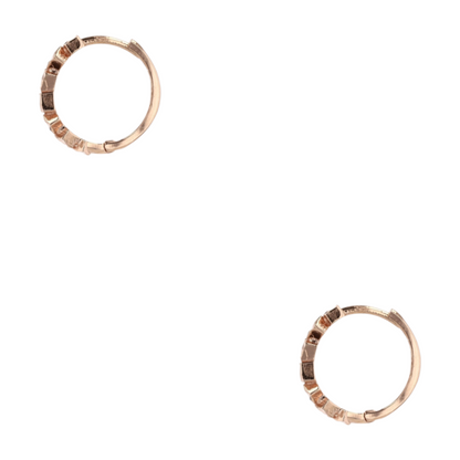 14K Rose Gold Hoop Earrings