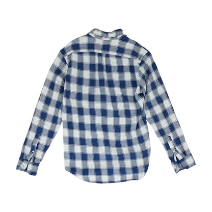 Blue Plaid Long Sleeve Button Down