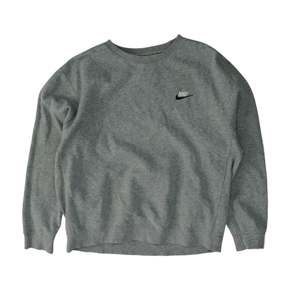 Gray Solid Sweatshirt Pullover