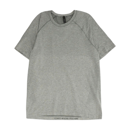 Gray Solid Active T-Shirt
