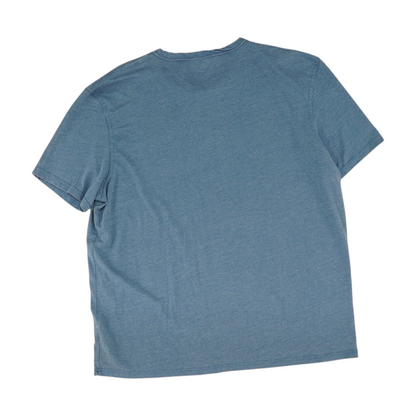 Blue Solid Henley T-Shirt
